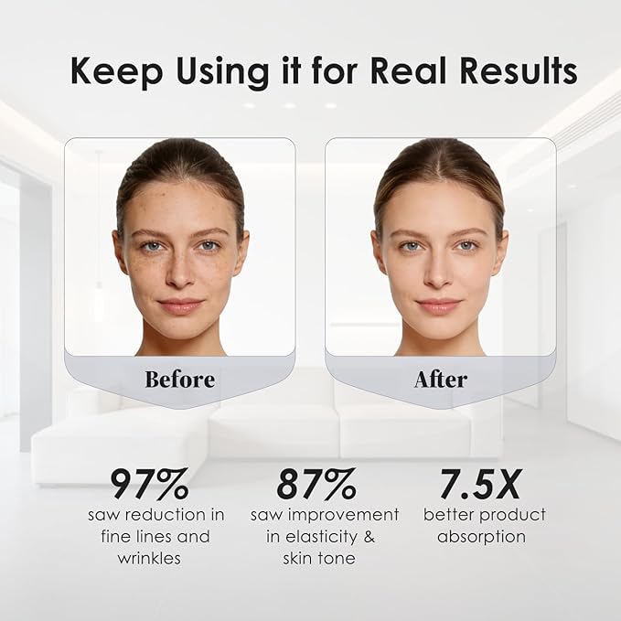 7-in-1 Face & Neck Beauty Massager with Heat & Cold, Gua Sha Facial Massager Tool, Microcurrent, 7 Light Therapies, Smart Vibration for Puffiness, Firming & Glowing Skincare (Pearl White)