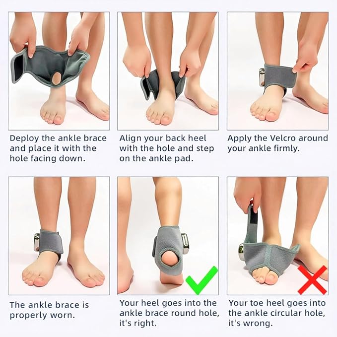 Foot Renew Ankle Massager with Vibration and Heat - Cordless Rechargeable Ankle Heating Pad for Pain Relief, Plantar Fasciitis & Achilles Tendonitis. Adjustable Wrap for Circulation Boost. (GRAY-2pcs)