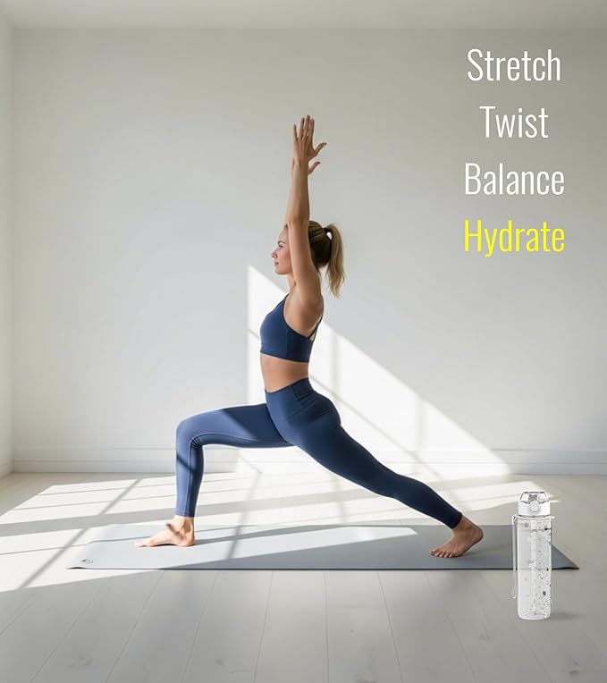 32oz/1L Sport Water Bottle, Light Tritan, Quick-Open Chug Lid/Straw 2-in-1, Leak-Proof, Dishwasher-Safe, BPA-Free, Drop-Resist & Scratch-Resist for Travel/Gym/Office (Daisy)
