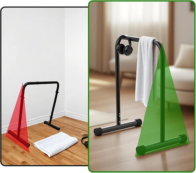 Handle Bar for Walking Pad Only, with Phone Holder, Suitable for Models 20+ Walking Pad, 19.7in Wide, Adjustable Handrail Height (Max 43.3in), Non-Slip Feet, Easy to Assemble, Stable Design, Black