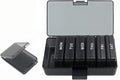 Weekly Pill Box Mini Storage Box, 7 Days Pill Case with Shell,Multi-Functional Clear Plastic Storage Containers Cute Travel Pill Organizer Case Portable for Pocket Purse Briefcase (Black) (Black)