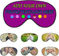 Personalized Eye Mask, Custom Eyeshade Blindfold Add Your Design Image Text Customized Eye Cover with Adjustable Strap for Sleeping Travel Work Naps Blocks Light, Mei Red