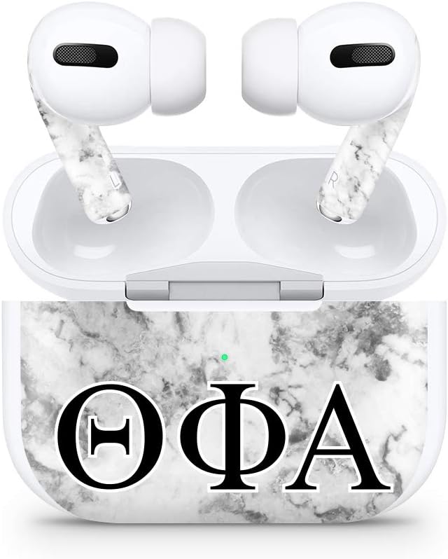 Apple AirPod Pro Skin 3M Custom Vinyl Wraps Decal Sticker Stylish Covers for Protection & Customization for 2019 Model A2190 - Theta Phi Alpha