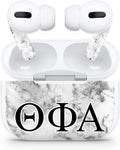 Apple AirPod Pro Skin 3M Custom Vinyl Wraps Decal Sticker Stylish Covers for Protection & Customization for 2019 Model A2190 - Theta Phi Alpha