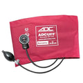 ADC Bariatric-Size Diagnostix 720 Premium Professional Pocket Aneroid Sphygmomanometer with Adcuff Nylon Blood Pressure Cuff, Burgundy; Fits Upper-Arm Circumferences from 44 cm to 66 cm