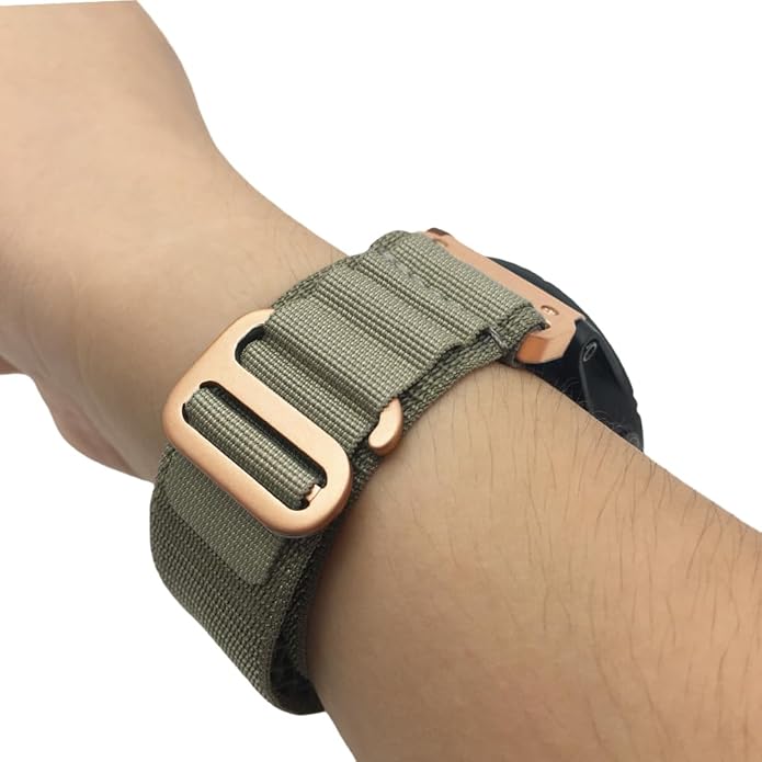 Custom Fit by Wrist Size, Small & Large Wrists, for Garmin Nylon Watch Band –– Compatible with QuickFit 20mm / 22mm / 26mm, Fenix 7, Instinct 2X, Forerunner, Epix, Tactix, MARQ, quatix, Approach