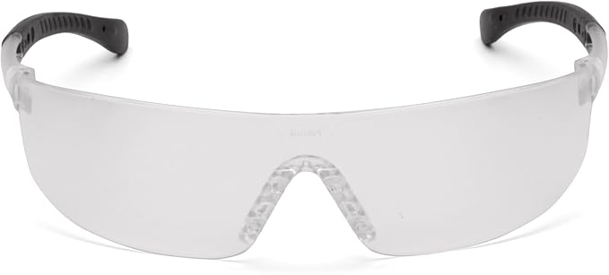 Pyramex Provoq Safety Eyewear Blue Mirror Lens Black Temples