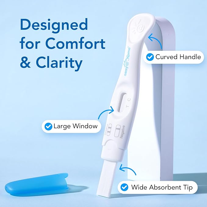 Easy@Home FSH Test Kit for Women - At-Home Hormone & Cycle Tracking with Premom App | Midstream Urine Test for Female Hormone Tracking | Reliable & Quick Results | 5 Tests