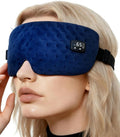 Cordless Heated Eye for Dry Eyes with 6 Timers | 35-65℃ Stepless Precision Warm Eye Compress 1500mAh | Washable Heating pad for Eye Care,Navy