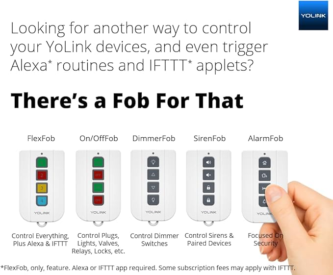 YoLink SpeakerHub & One Motion Sensor Smart Home and Security Kit – Audio Hub Plays Tones/Sounds, Spoken Messages, LoRa-Powered ¼ Mile Range, WiFi Required