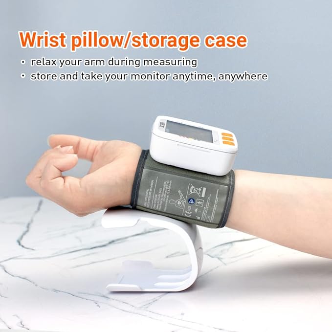 SCIAN Wrist Blood Pressure Cuff, Blood Pressure Wrist Cuff with Adjustable Wrist Cuff & Large LCD Display 2 Users 180 Memory for Doctor & Home Use