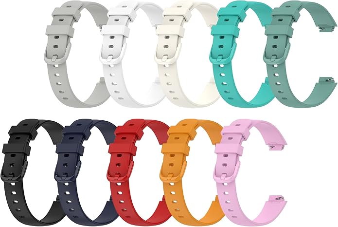 Sporty Wristbands Compatible with Fitbit Inspire 3 Health Tracker Replacement Accessories Soft Silicone Watch Bands for Inspire3 Fitness Tracker S/L