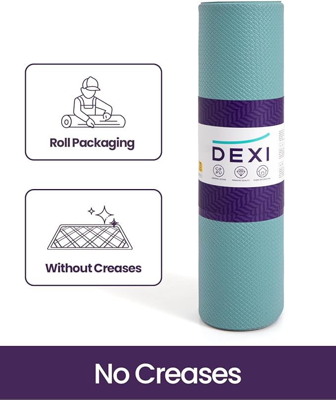 DEXI Kitchen Floor Mats Cushioned Anti Fatigue,17x79,Long Standing Runner Rug Waterproof, Comfort Memory Foam Padded for Front Sink Laundry, Turquoise