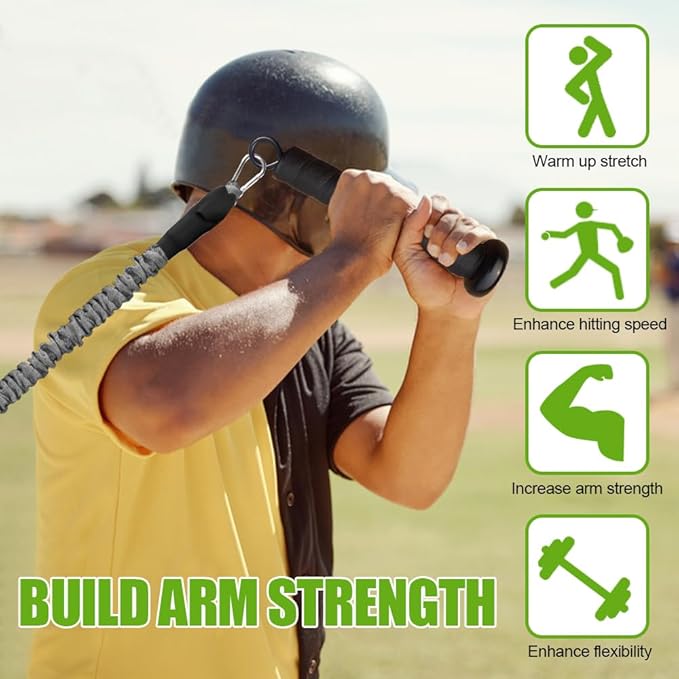 Baseball Resistance Trainer,Training Aid for Baseball Softball Pitchers,Interchangeable Grips to Build Arm Strength,Arm Bands for Baseball Players,Baseball Throwing Trainer,Great to Warm-Up