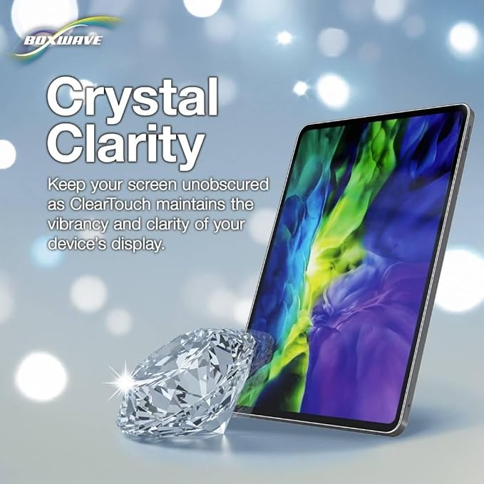 BoxWave Screen Protector Compatible with Skylight Calendar (15 inch) - ClearTouch ImpactShield (2-Pack), Impenetrable Screen Protector Flexible Film
