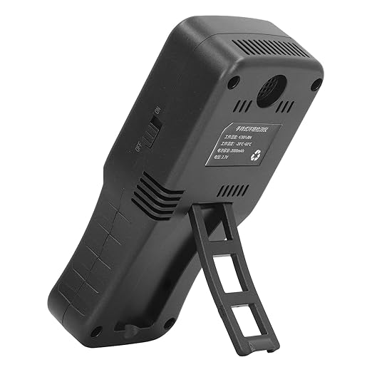 7 in 1 Air Quality Monitor Handheld Temperature Humidity PM2.5 PM10 VOC CH2O CO2 Detector with Back Bracket 3.7V Battery for Gas Transmission Chemical Paint Shop Refueling Station