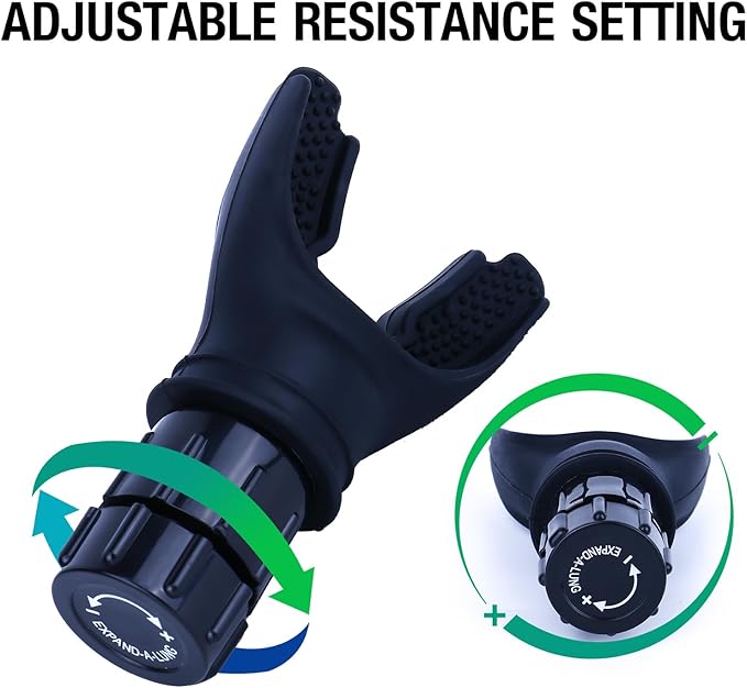 Portable Breathing Trainer with Adjustable Resistance Settings Muscle Trainer Exercise Device Resistance Trainer to Improve Breathing Capacity Enhance Muscle Training Strength
