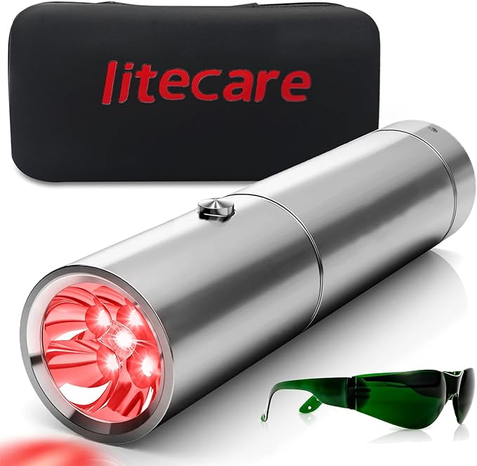 Red Light Therapy Wand, Handheld Portable Red & Infrared Light Therapy Device for Pain Relief, Muscles & Joints, Flashlight-Style Infrared Wand for Home & Travel Use（5 Wavelengths）