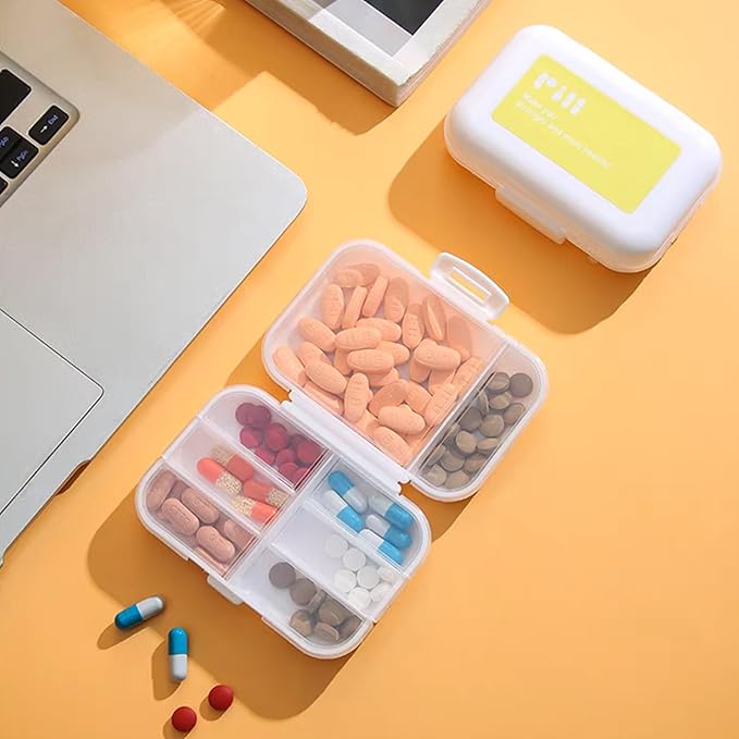 Weekly 7 Day Pill Organizer, Travel Pill Box, Pill case, Medicine Organizer, Pill Container, Pillbox 7 Day, Pill Dispenser, Medication Organizer, Pill Organizer Weekly