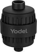 Yodel Shower Filter Matte Black - Shower Head Filter for Hard Water - Water Softener to Remove Chlorine and Fluoride,Improve Hair and Skin Condition