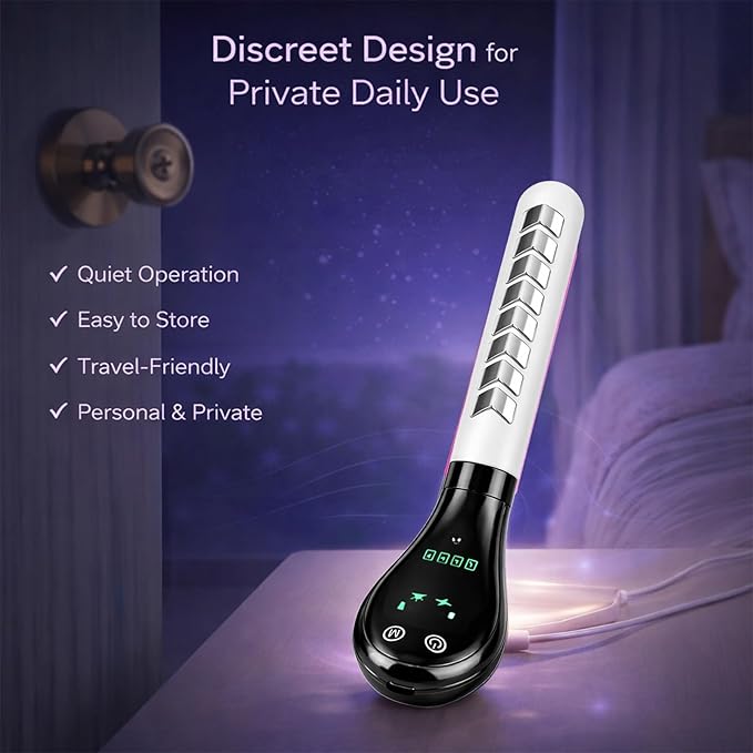 Pelvic Floor Exerciser for Women, kegel Pelvic Floor Trainer, Pelvic Floor strengthening Device, kegel Exercise Tool with Multiple Modes, Discreet Rechargeable Personal Care Device (White)
