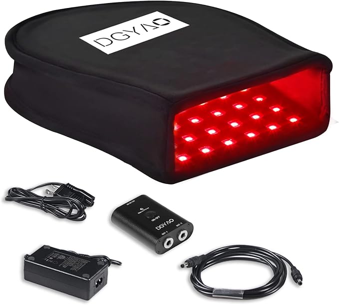 DGXINJUN Red Light Therapy Device Hand Pain Relief Near Infrared LED with Pulse Mode Double Side pad for Fingers Wrist Home Use