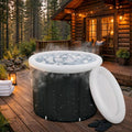 105 Gallon Portable Ice Bath Tub with Lid, Foldable Cold Plunge Pool for Full Body Cooling, Large Capacity Ice Soaking Tub for Indoor and Outdoor Use