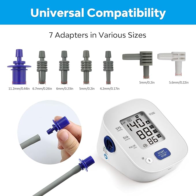 Y003C1 Small Blood Pressure Cuff for 7 to 9 Inch Arm Circumference, Adjustable Pediatric Child Blood Pressure Cuff for Home Use, with Connectors Compatible with Most Monitors