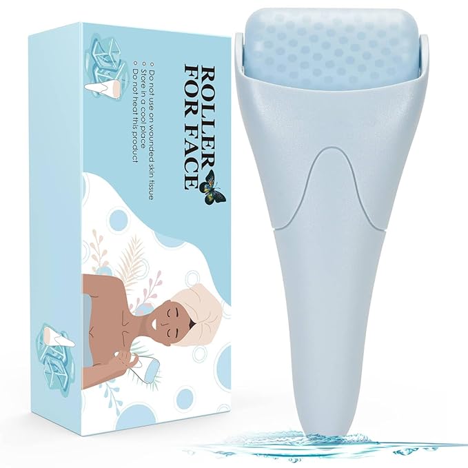 Ice Roller for Face,Eyes,Facial Massager Tool,Soothing Skin Care Tool,Cooling Skincare Device for Puffiness,At-Home Spa Gift for Women