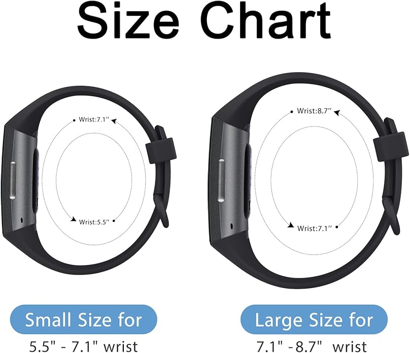 Vancle Bands for Fitbit Charge 4 Bands/Fitbit Charge 3 Bands Women Men[4 PACK], Classic Soft Replacement Sport Straps Wristbands for Fitbit Charge 4 / Charge 3 Fitness & Health Tracker