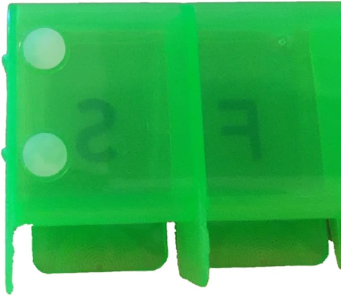 APEX 7-Day Push-to-Open Pill Organizer, 1x Per Day (Green)