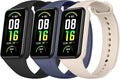 Amzpas TPU Bands for Amazfit Band 7 Fitness & Health Tracker, 3 Pack Soft Breathable Wristband, Adjustable Replacement Sportt Strap for Women Men