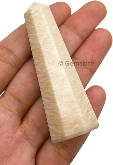 WholesaleGemShop 3 Inch Gemstones Obelisk Tower Jumbo Facet Aura Rock Crystal Natural Polished Earth Wand Spirit