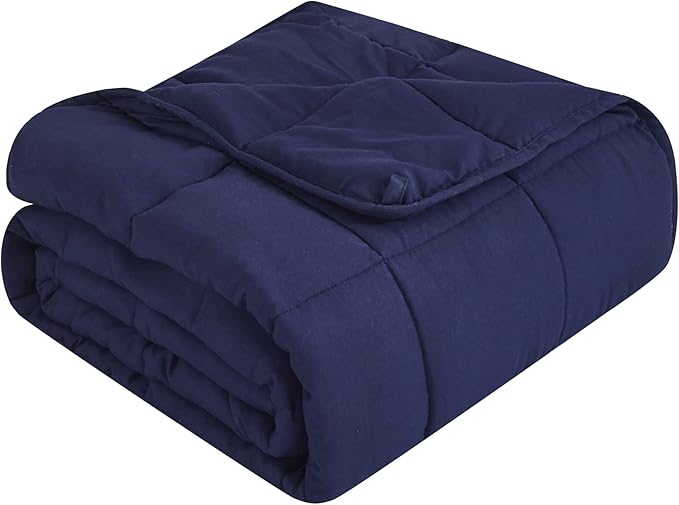 Topcee Weighted Blanket for Adults (15 lbs, 60" x 80") Queen Size Soft Cooling Heavy Blanket Sleeping, Apply to 130-160 lbs Body, Thick Breathable Blanket with Glass Bead, Easy Care