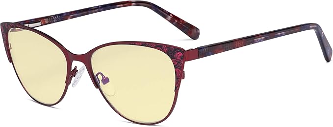 Eyekepper Oversize Ladies Butterfly Design Blue Light Glasses -Computer Screen Eyegalsses Women