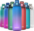 Opard 30oz/32oz Sports Water Bottle with Leak Proof Flip Top Lid BPA Free Tritan Reusable Plastic for Gym and Outdoor, Travel Water Bottle