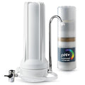 iSpring CT10-W Countertop Water Filter, Multi-Layer Faucet Water Filter System with Versatile Faucet Adapter, Reduces Heavy Metals, Bad Odor, and Chlorine, White