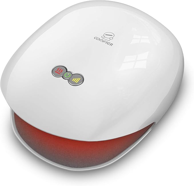 COMFIER FSA Wireless Hand Massager with Heat,3 Levels Compression & Heating,Rechargeable Hand Massager Machine for Carpal Tunnel,Gifts for Women,Men, HSA