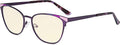 Eyekepper Blue Light Filter Glasses for Women- Butterfly Design Computer Eyegalsses with Transparent Blue Lens