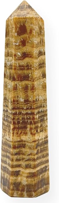 WholesaleGemShop 3 Inch Gemstones Obelisk Tower Jumbo Facet Aura Rock Crystal Natural Polished Earth Wand Spirit