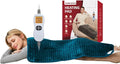 Ambershine 17''x33'' XXXL King Size Heating Pad with 12 Temperature Settings & 4 Auto-Off Countdown Timers, Pain Relief for Back/Neck/Shoulders/Abdomen/Legs, Christmas Gifts for mom dad (Dark Teal)