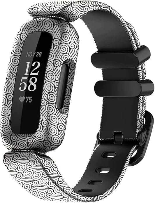 FitTurn Cute Pattern bands Compatible with Fitbit Ace 3 Activity Tracker, Replacement Adjustable Silicone Sport Strap Wristbands Accessories for Ace 3 Tracker