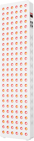 Red Light Therapy Panel for Full Body 200W 5 Wavement 150 Dual Chip LEDs 630+660+810+830+850nm Red and Near Infrared Lamp Therapy Device with Timer & Stand Pain Relief Face Skin Health Sleep