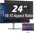 24 Inch Privacy Screen for Computer Monitor, 16:10 Anti-Spy Filter for Laptop & PC Display, Blue Light Blocking Anti-Glare Reversible Protector Film, Easy Slide-Mount Installation(24 Inch Widescreen(16:10))