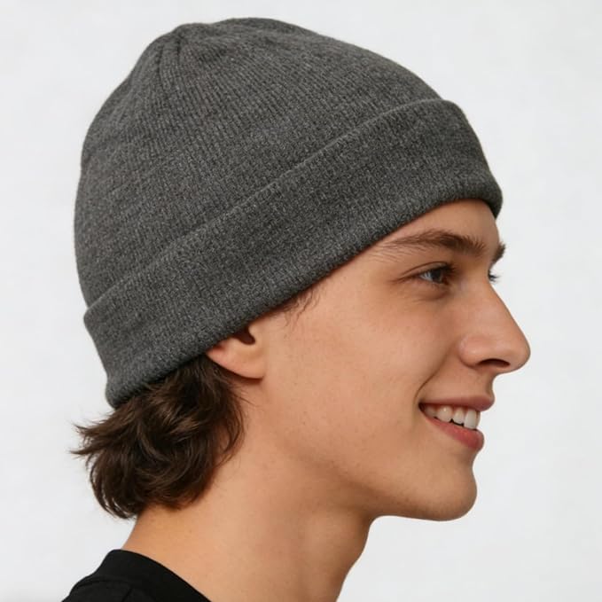 Beanie Protection Cotton Hat,Effective 99.99% Anti R.adiation Cap, E.M.F Hat Shielding Cell WiFi 5G RF 19.6-25.2 in