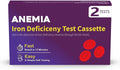 Iron Deficiency Test Kit [2 Tests] – Ferritin Anemia Home Test Kit for Iron Level Detection in 15 Minutes – Convenient Home Test for Adults & Children