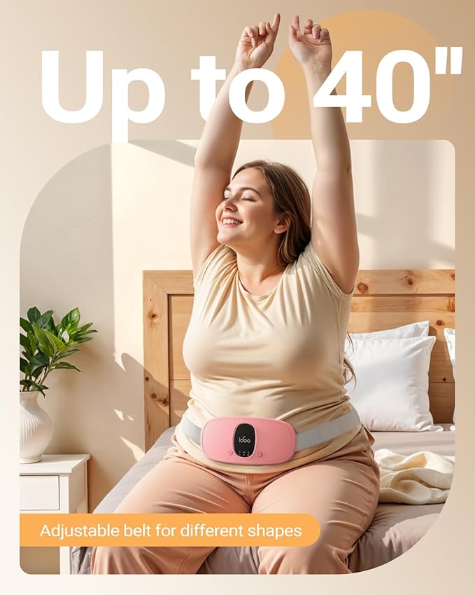iDOO Portable Heating Pad, FSA Eligible Items, Mothers Day Gifts for Mom Women, Pink