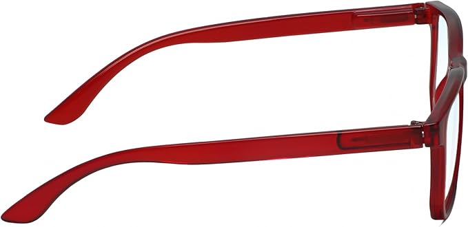 Calabria R861 Rectangular Blue Light Blocking Reading Glasses Men Women Trendy Eyeglass Work Gaming Computer Readers w/Case