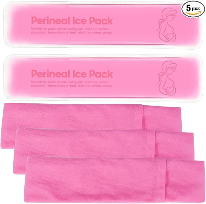 Reusable Perineal Cooling Pad for Postpartum and Hemorrhoid Pain Relief,Instant Perineal Cold Pack,Vaginial Ice Pack for Pain Relief (Color-Pink)