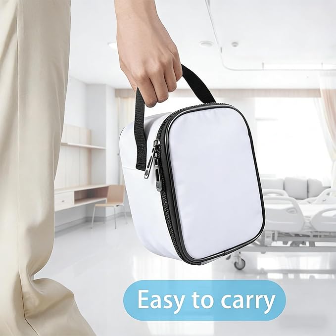 Home Blood Pressure Monitor Portable Storage Organizer Bag with Handle Compatible with Smart Upper Arm Blood Pressure Monitor,Digital Wrist Blood Pressure Monitor Travel Carrying Storage Bag(Bag Only)